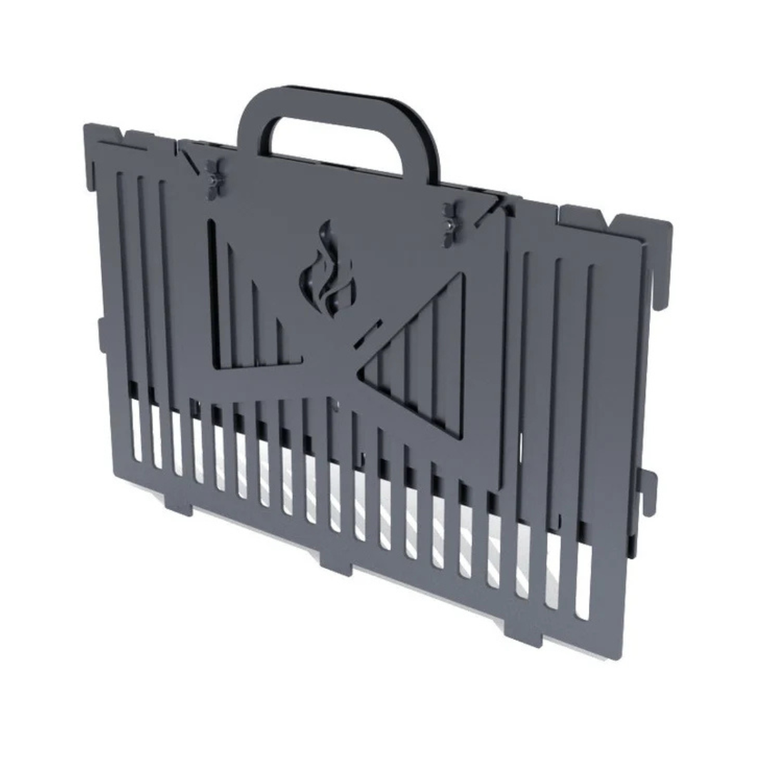 Collapsible Metal Fire Pit BBQ Grill – Portable Foldable Outdoor Design