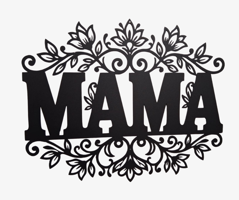 Floral Monogram Metal Wall Art – Mother’s Day Collection (18")