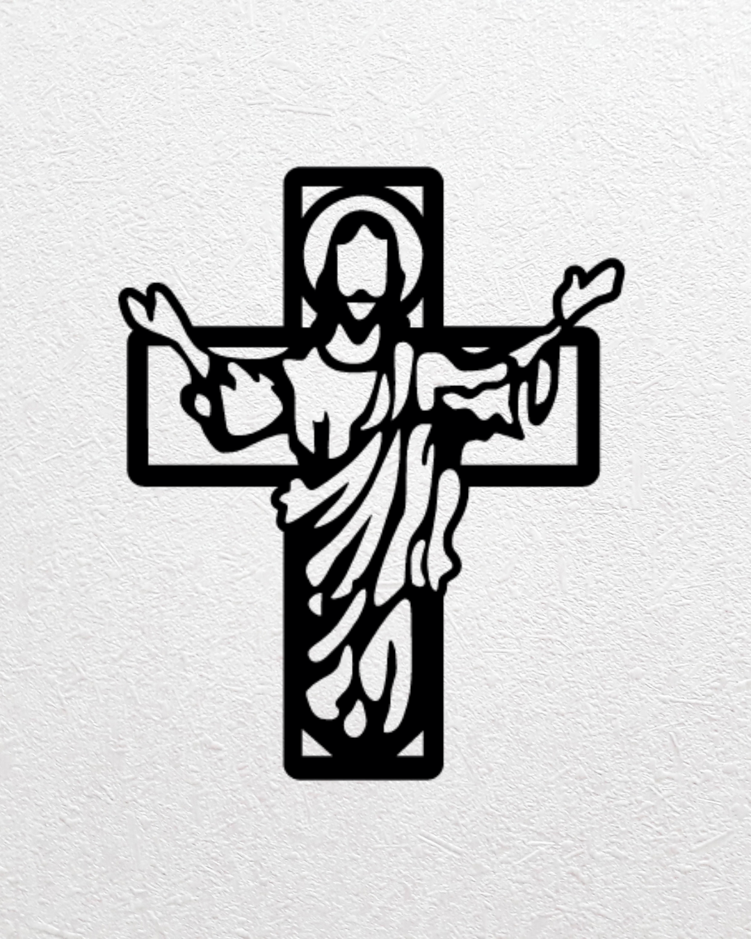 Sacred Spirit Laser-Cut Metal Crosses – Premium Wall Art