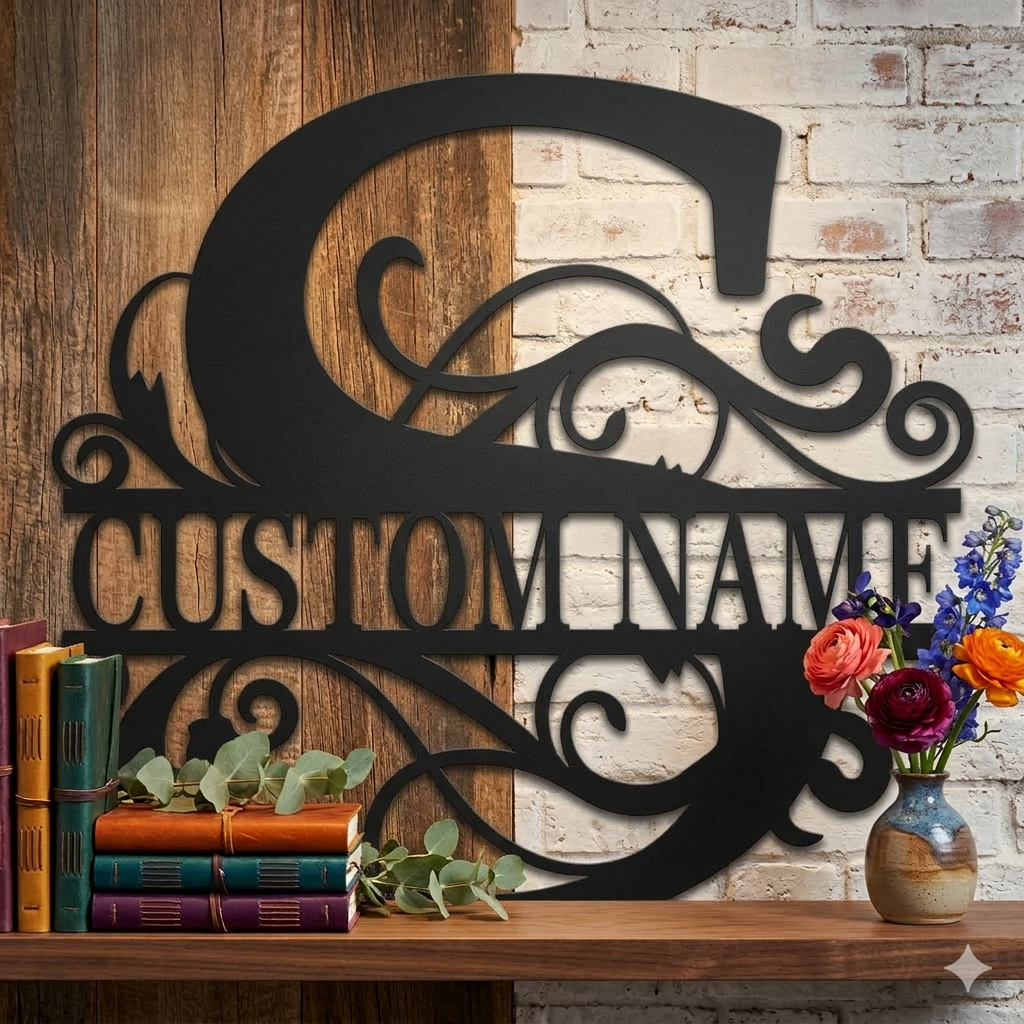Split Letter Monogram
