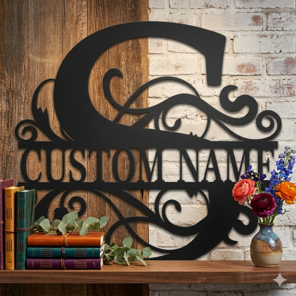 Split Letter Monogram