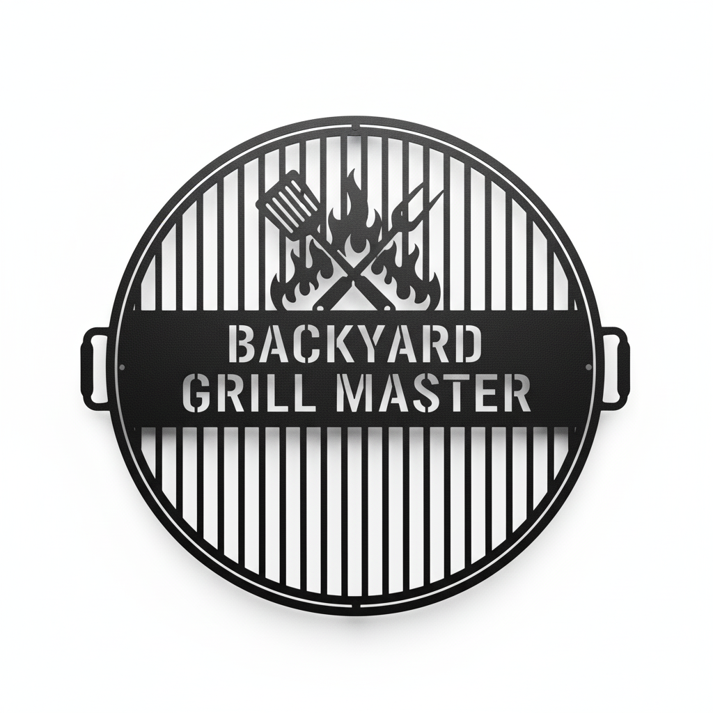 Custom Metal Outdoor BBQ Pitmaster Wall Art | Personalized Grill Sign | Indoor Outdoor | Up to 46″