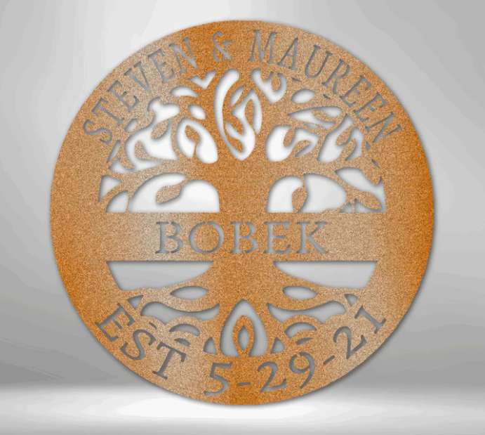 Elaborate Tree Of Life - Steel Sign