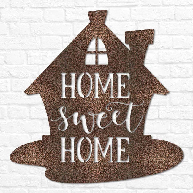 Home Sweet Home Metal Wall Art – Classic Cut Design