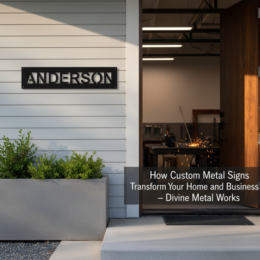 How Custom Metal Signs Transform Your Home and Business